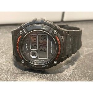 Casio Digital Black Illuminator Watch